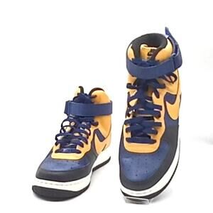 Nike Air Force 1 High Top Athletic Shoes Men 11.5 Brown / Black Lace & Loop EUC